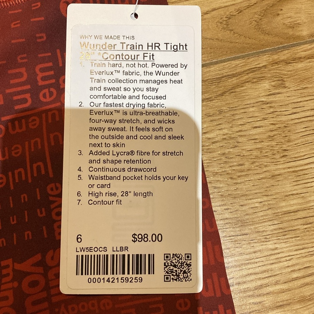 NWT Lululemon Wunder Under High Rise Tight 28" Contour Fit - Picture 10 of 15